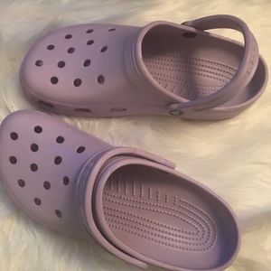 Lavender Crocs - Barely Worn - Size 11